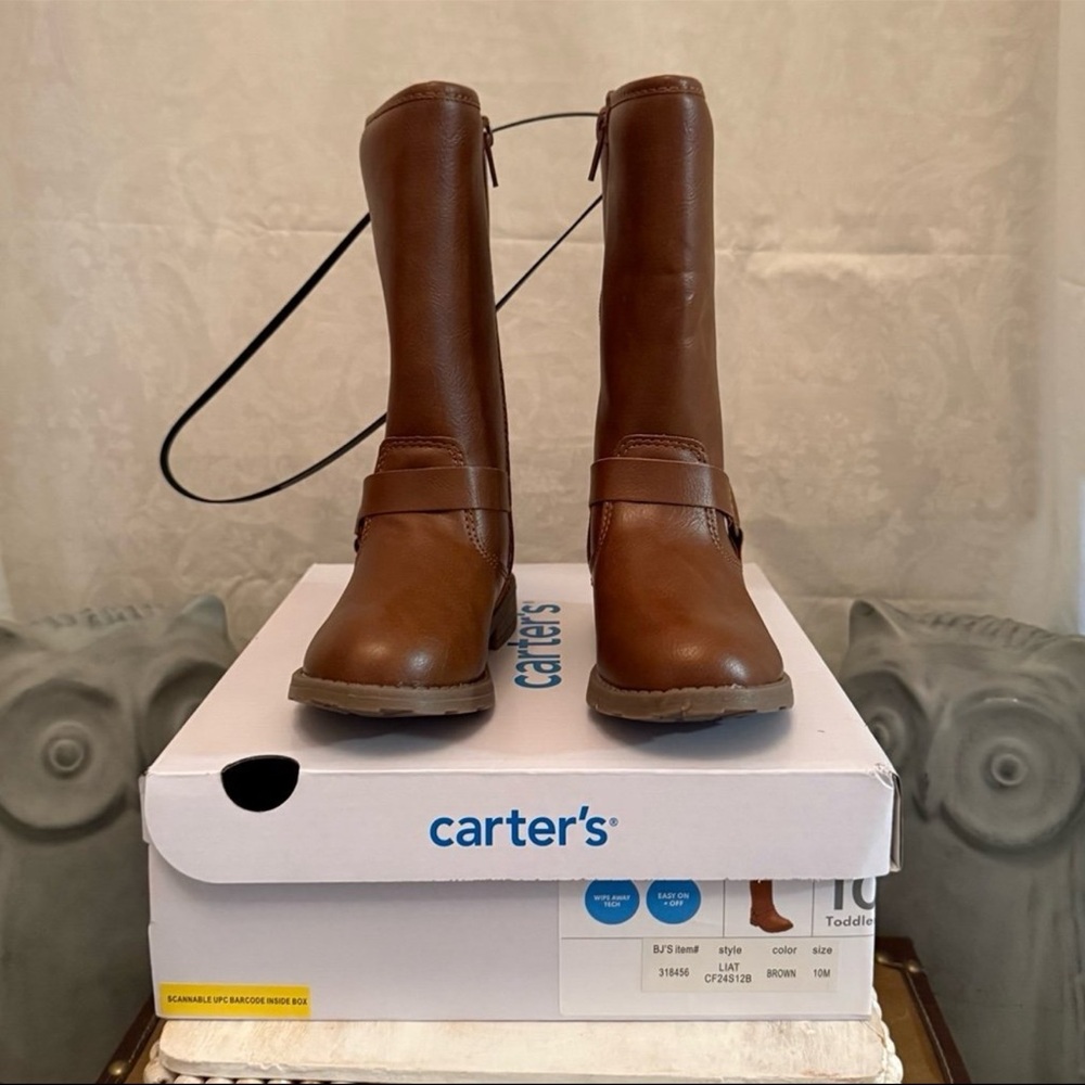 ⚡️⭐️Carter's LIAT Girls High-Shaft Riding Boots - Size 10M